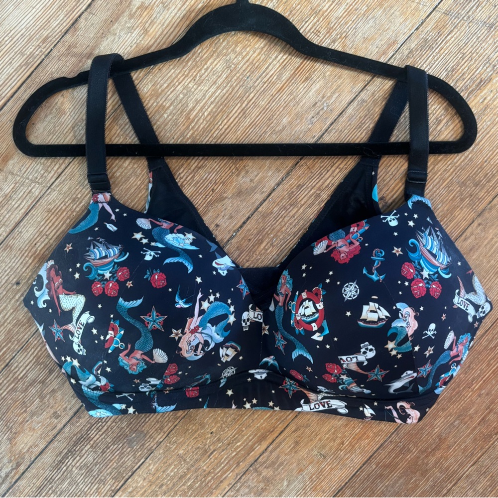 Torrid Sailor Jerry Wirefree Bra